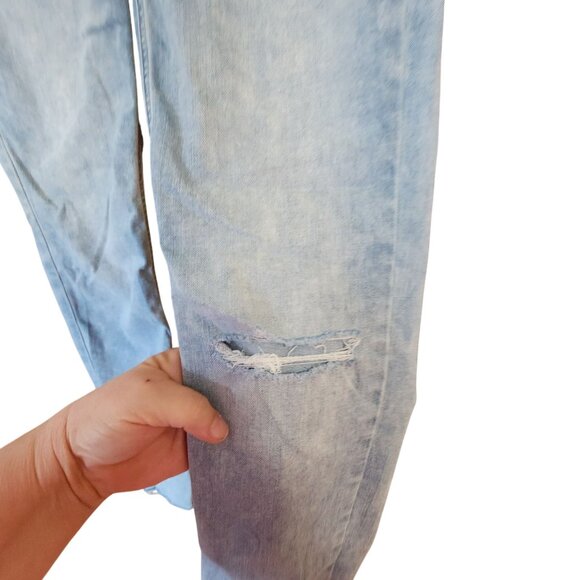 Lauren Conrad High-Rise Skinny Ankle Jeans Light Wash Distressed Womens 2 - Picture 3 of 4